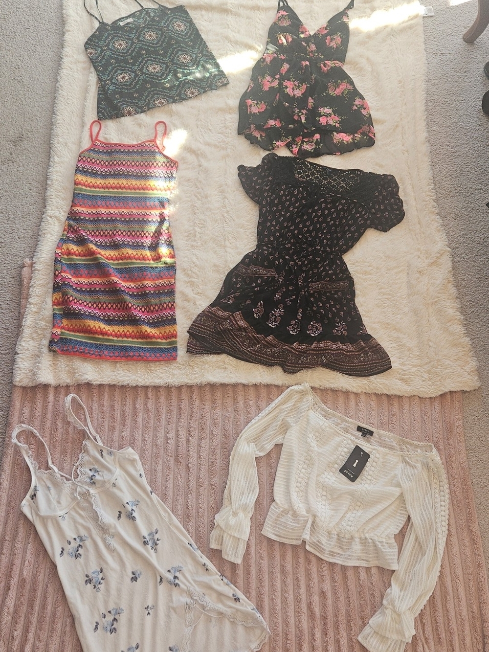 ☀️ Bohemian Summer Dream Bundle – 6-Piece Cute & Flowy Size Small Lot!